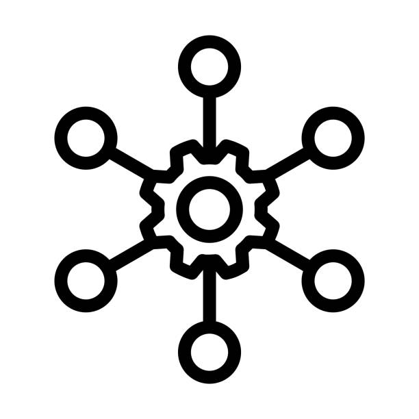 ilustraciones, imágenes clip art, dibujos animados e iconos de stock de icono de canales múltiples - variación
