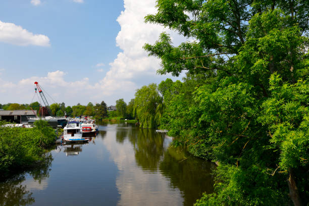 istock Elbe River (Dove Elbe) at Curslack, Hamburg, Germany 959513854