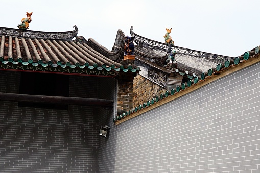 Old Chinese roof