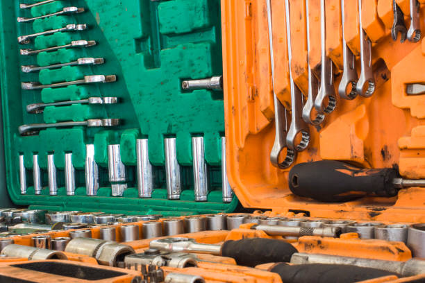 istock automobile repair and maintenance tools set 959516694