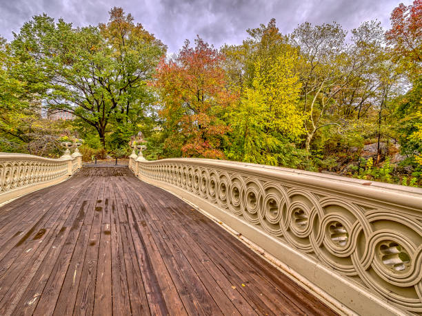 istock Bow bridge Central Park autumn after rain 959522610