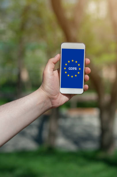 istock General Data Protection Regulation (GDPR) on smartphone in the man's hand. 959527342