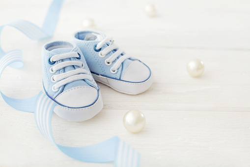 close-up of baby shoes