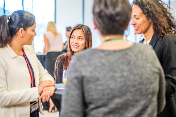 istock Businesswomen discussing in seminar 959533662