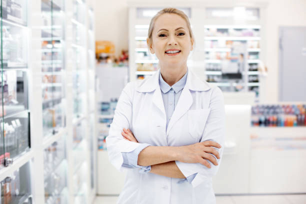 istock Positive female pharmacist desiring to work 959538134
