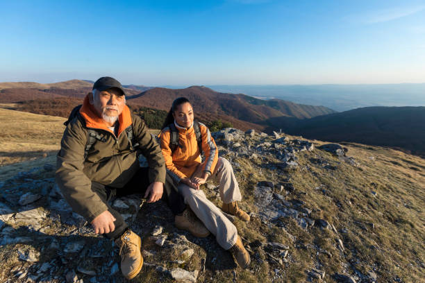 istock Father and daughter in mountain 959543444