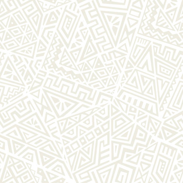 크리에이 티브 벡터 원활한 패턴 - 나바호 문화 stock illustrations
