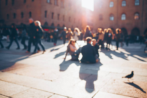 istock People resting in the old city. 959555100