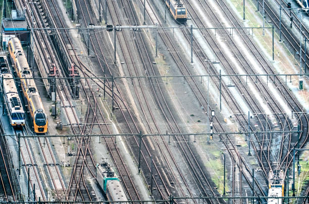 istock Railway tracks near Rotterdam CS 959561948