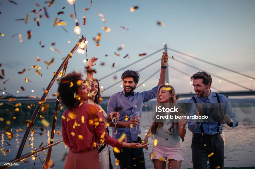 Haben Sie eine tolle Zeit! - Lizenzfrei Party Stock-Foto