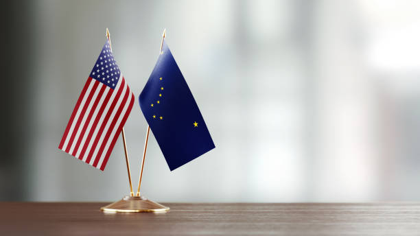istock American And Alaska State Flag Pair On A Desk Over Defocused Background 959585694