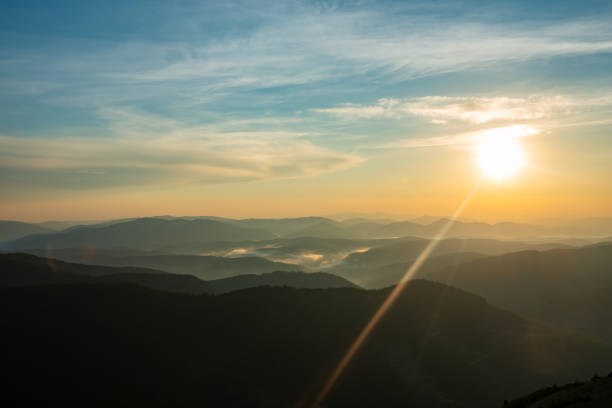 istock Epic sunset in the mountains 959591298