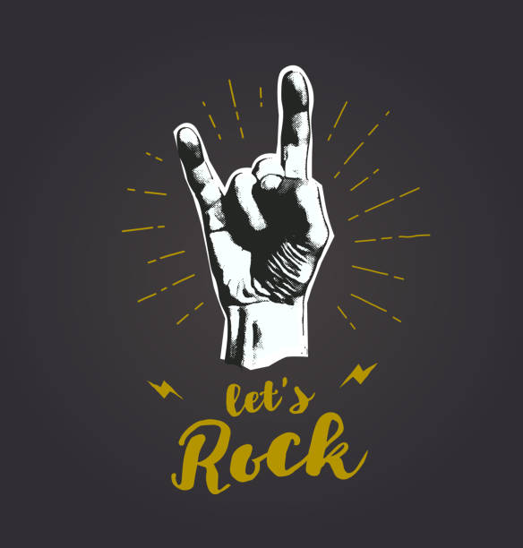 монохромный античный хипстер - rock stock illustrations