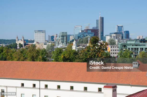Vilnius Skyline Stock Photo - Download Image Now - 2017, Architecture, Autumn