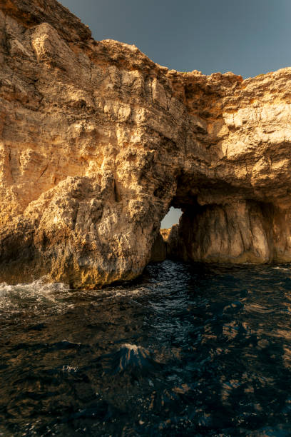 Rocky coastline, Comino Island, Malta