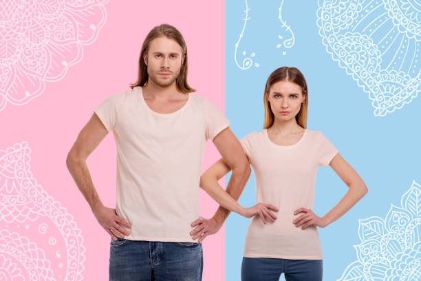 istock Confident young couple keeping hands on waist 959604676