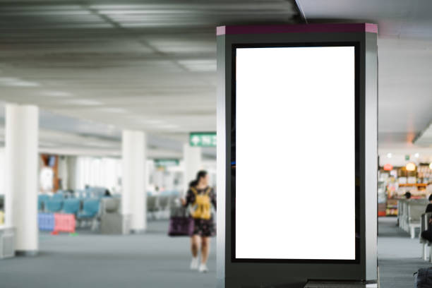 istock blank advertising billboard at airport. 959626058