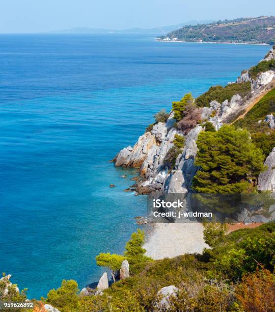 Costa Del Mar Del Verano Foto de stock y más banco de imágenes de Mar Egeo - Mar Egeo, Agua, Aire libre