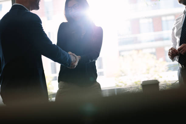 istock Business people hand shake after a successful deal 959627036