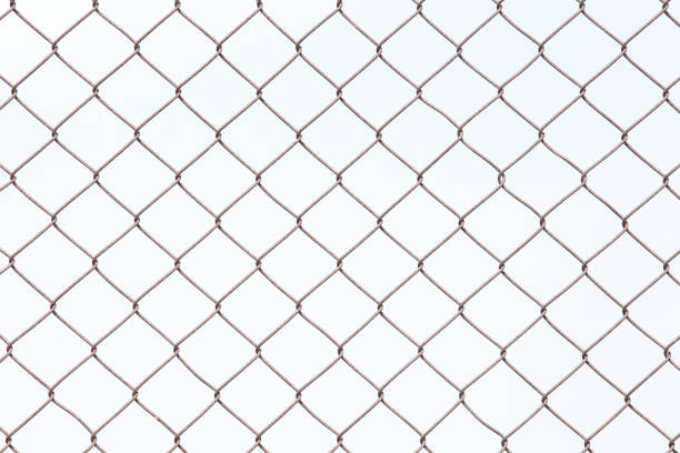 istock mesh metal fence isolated on white background 959633372