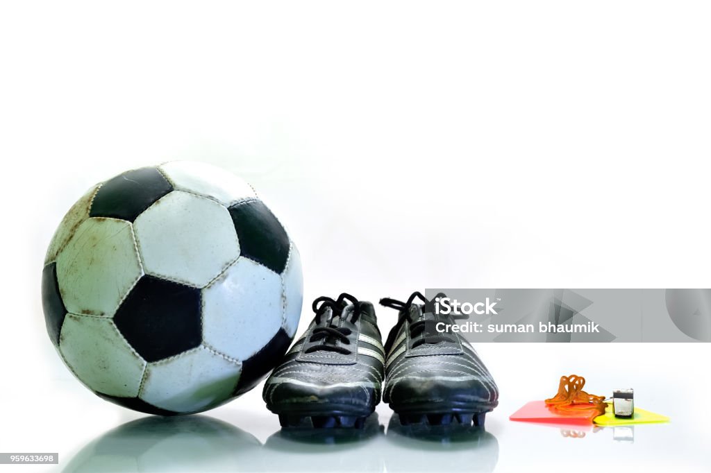 Equipo de fútbol - Foto de stock de Botas de fútbol libre de derechos