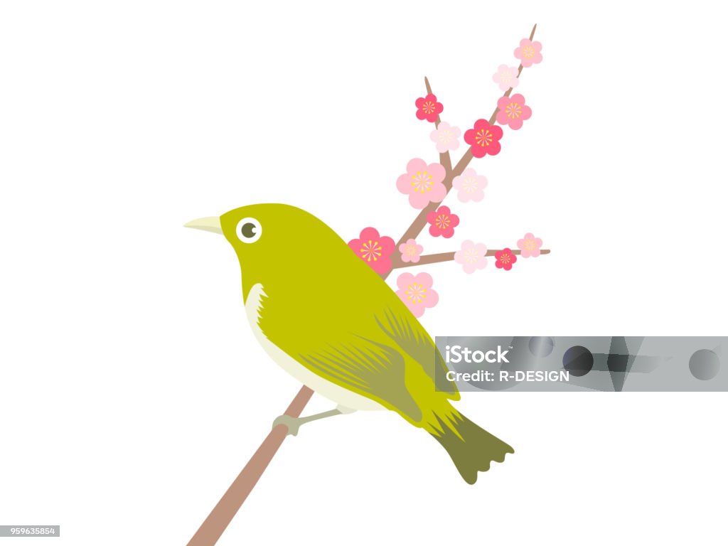 Nightingale Bird stock vector