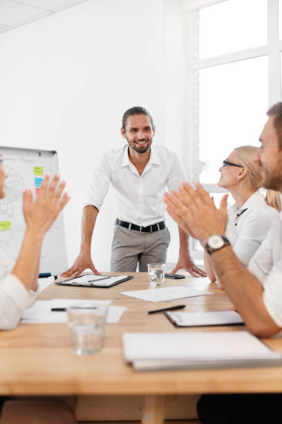 istock Team Meeting. Business Training With Employees In Office. 959642900