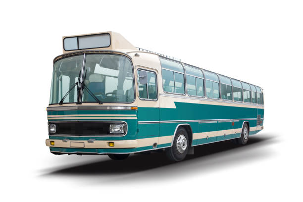 클래식 버스 - bus coach bus tour bus isolated 뉴스 사진 이미지