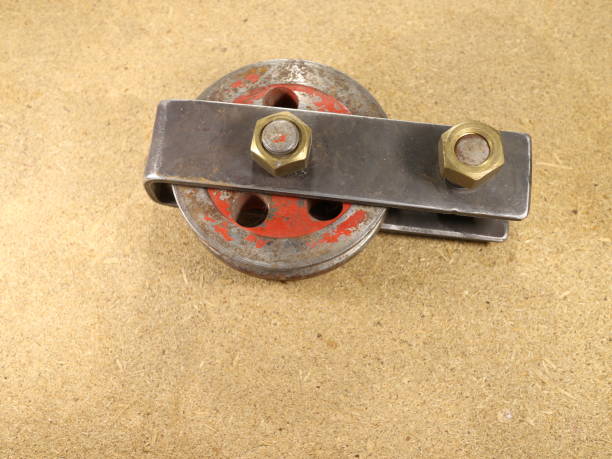 istock wheel from the winch on the board 959665994