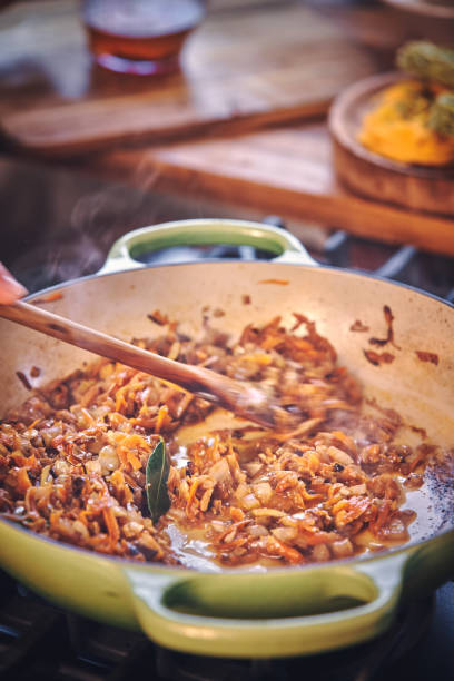 istock Preparing Tagliatelle Pasta with Vegan Bolognese and Bella Lodi Cheese 959666618