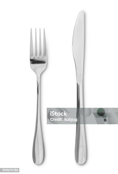 Silverware Stock Photo - Download Image Now - Fork, Table Knife, Kitchen Knife