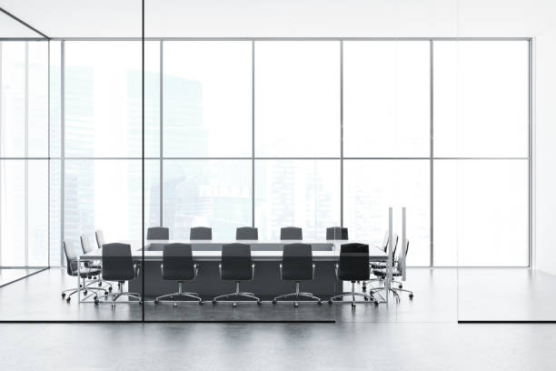 istock Loft meeting room cityscape window 959678762