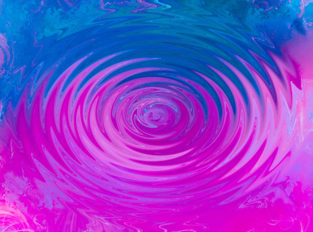 istock Blue, pink, and purple Swirly Abstract Background Art 959682110
