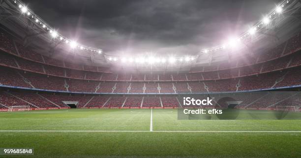 The Stadium Stock Photo - Download Image Now - Stadium, Soccer, Soccer Ball