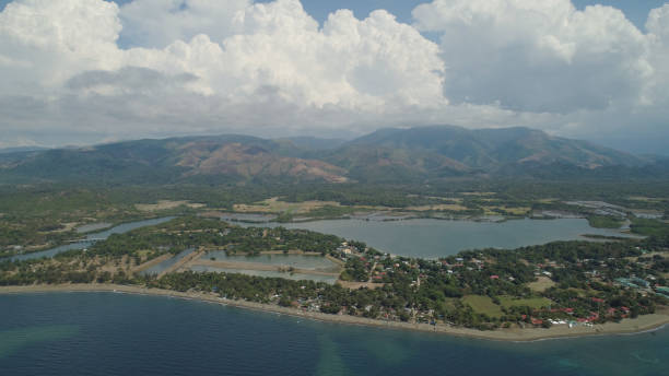 istock Sea shore with beach and hotel, Philippines,Luzon 959693812