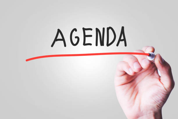 istock Hand writing inscription Agenda 959697514