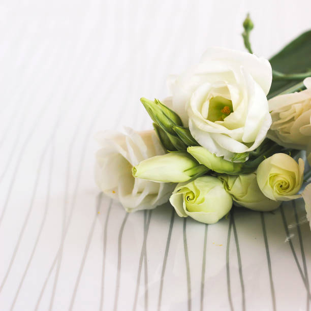 istock Bouquet of eustoma flowers 959701748