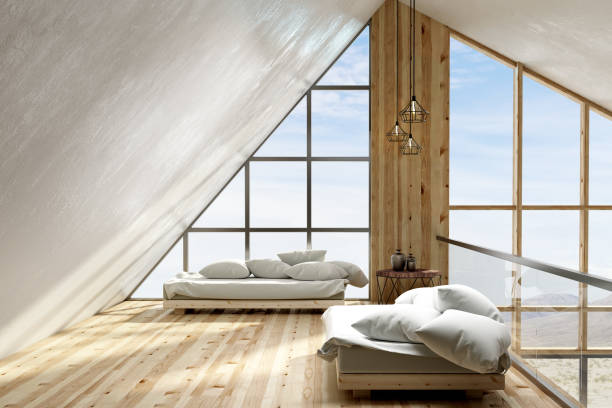 istock Modern loft living room interior 959717054