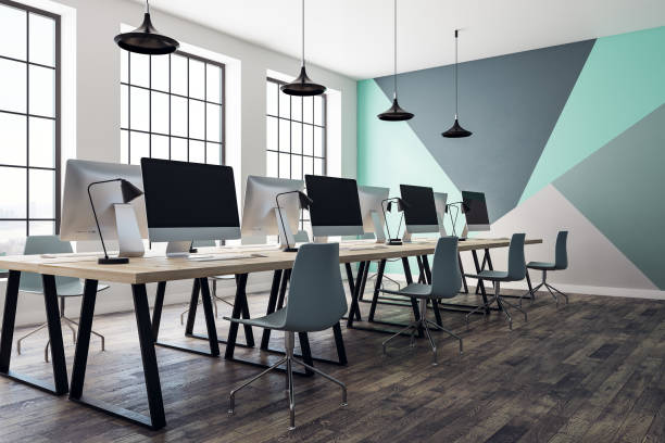 istock Contemporary coworking office interior 959717168