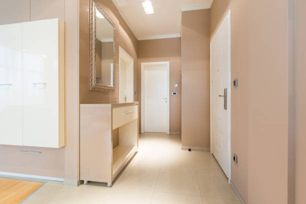 istock Corridor with closet in hotel room 959717934