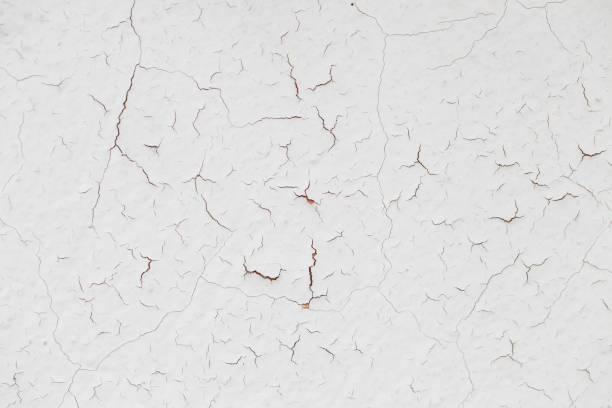 istock Old wall with white paint peeling off texture, Closeup Texture abstract old wall background,cement floor 959720622