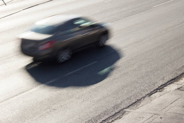 istock Grey street car in motion 959723458