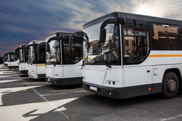 istock tourist buses on parking 959740622