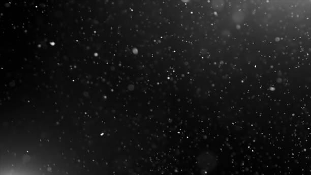 nube aislada fondo negro burbuja bokeh del polvo - particle fotografías e imágenes de stock