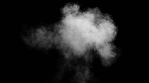 istock White water vapour on a black background 959758542