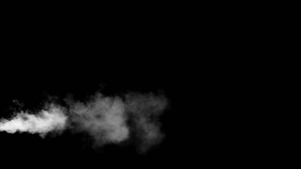 istock White water vapour on a black background 959758702