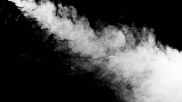 istock White water vapour on a black background 959758786