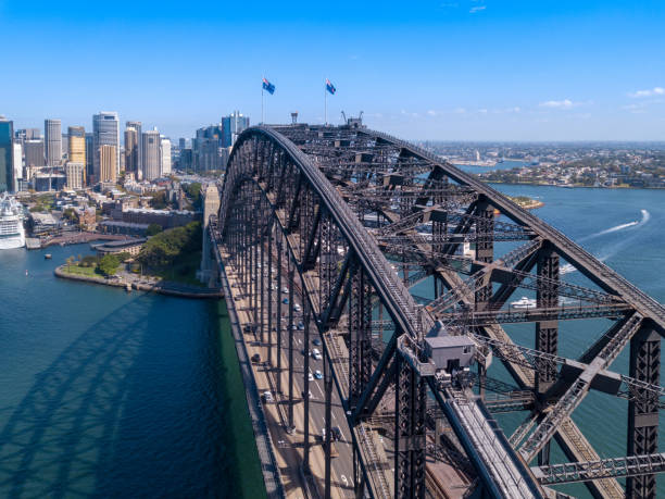 istock Aerial view of Sydney Harbour Bridge 959765410