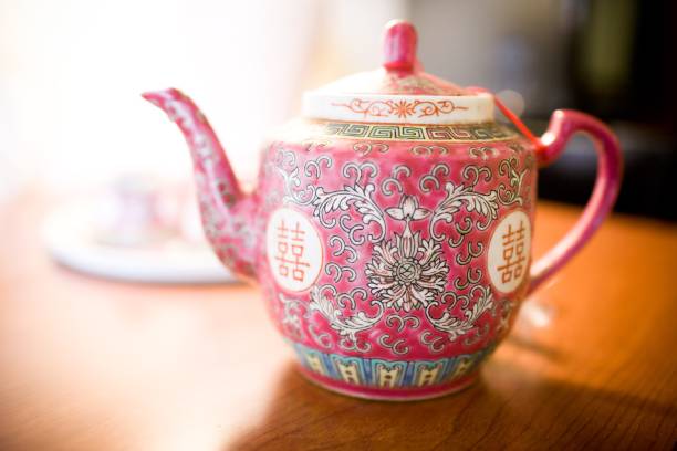 Chinese teapot stock photo