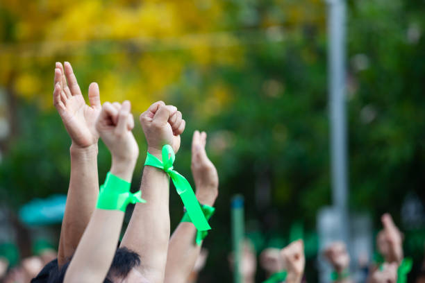 istock People raised hand air fighting for protest 959783382